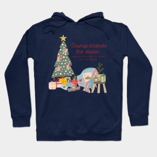 Unwrap kindness this season and watch smiles light up the room. Hoodie